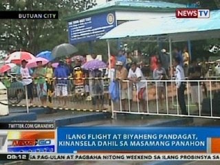 NTG: Ilang flight at biyaheng pandagat, kinansela dahil sa masamang panahon