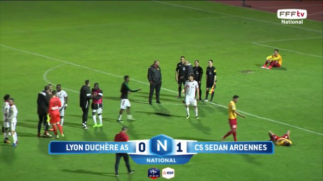 Victoire du CS SEDAN ARDENNES face à LYON DUCHERE AS 1 à 0