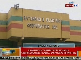 BT: Ilang electric cooperatives, nagpatupad ng rate hike