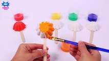 Best Learning Colors Vitter Painting Lollipop Finger Family Songs for