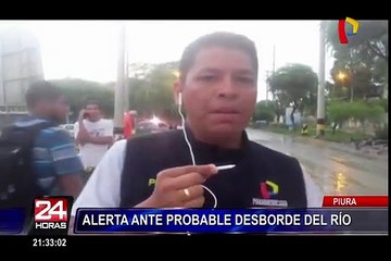 Piura: crecida del río genera alerta ante posible desborde
