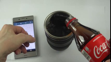 Nokia 105 Lens Coffee Cup Coca-Cola - Test!