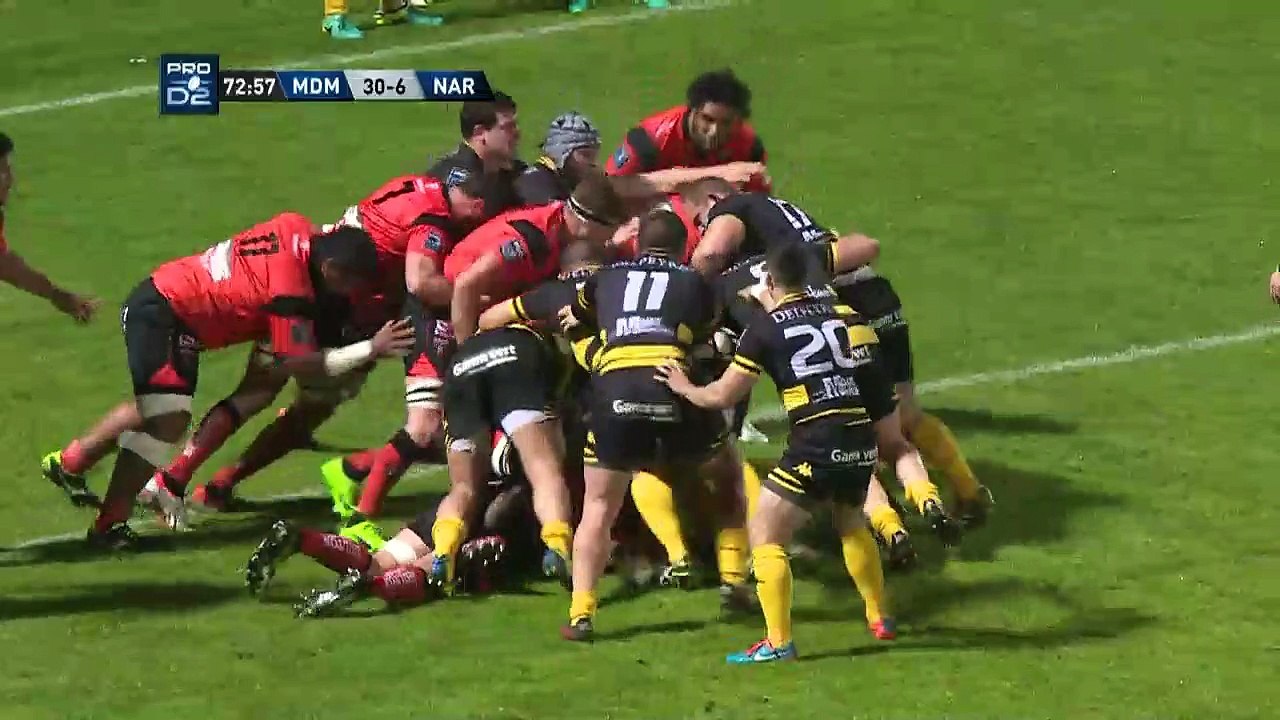 SITE OFFICIEL STADE MONTOIS RUGBY - ESSAI 5 B. GORGADZE - STADE MONTOIS vs NARBONNE