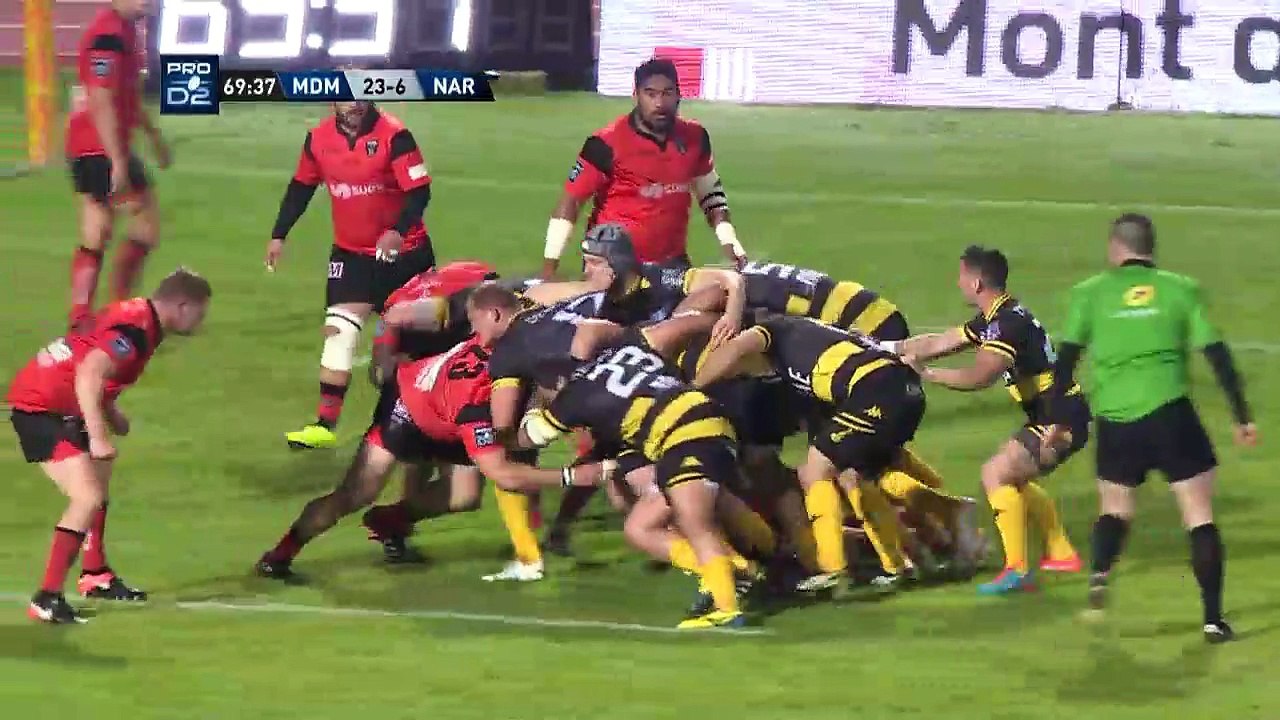 SITE OFFICIEL STADE MONTOIS RUGBY - ESSAI 4 ESSAI PENALITE - STADE MONTOIS vs NARBONNE