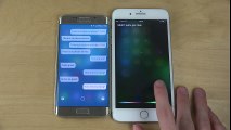 Samsung Galaxy S6 Edge Android 7.0 Nougat S-Voice vs. Apple iPhone 7 Plus Siri - Which Is Best-