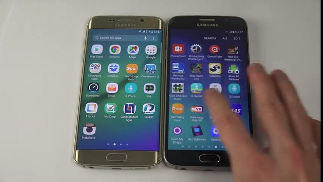 Samsung Galaxy S6 Edge Android 7.0 vs. Samsung Galaxy S6 Android 6.0 - Comparison!
