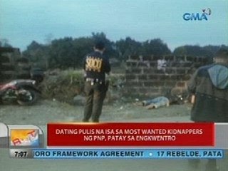 Dating pulis na isa sa most wanted kidnappers ng PNP, patay sa engkwentro sa Quezon City