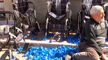 Mavi Kapak Toplayan Dede Torunun Hedefi 150 Tekerlekli Sandalye