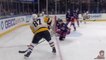 Sidney Crosby marque dans un angle mort en ricochant sur le casque du gardien Lundqvists