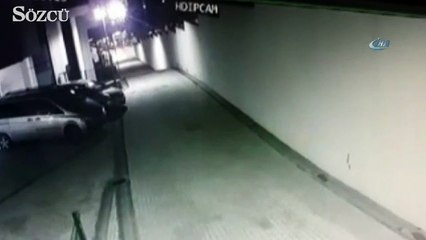 Örümcek adamı andıran hırsızlar kamerada