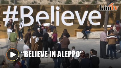 Syrians cheer as inspiring monument unveiled in recaptured city