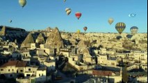 Kapadokya'nın Eşsiz Manzarası Havadan Görüntülendi