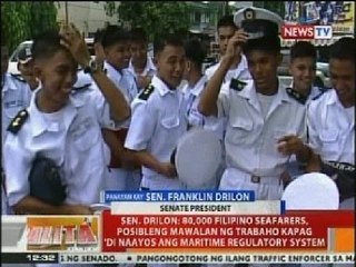 Sen.Drillon: 80,000 filipino seafarers, posibleng mawalan ng trabaho