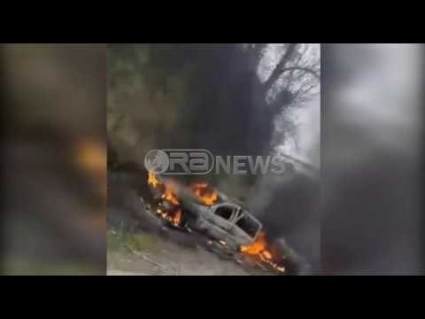 Ora News – Ekskluzive/ Grabitja në Rinas, momenti kur digjen makinat tek Ura e Tapizës