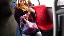 Girls check out guys crotch bulge on Bus Amazing Reactions 2015 HD YouTube