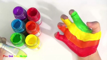 Learn Colors for Children Body Paint Finger Family Song Nursery Rhymes Learning V