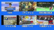 災害 @ テレビ 緊急地震速報