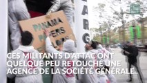 Cette agence de la Société générale a subit quelques retouches en raison de l'évasion fiscale