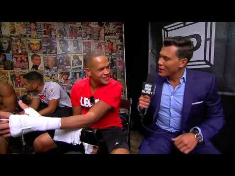 GLORY 23 Las Vegas: Joe Valtellini locker room interviews with Holzken and Daniels