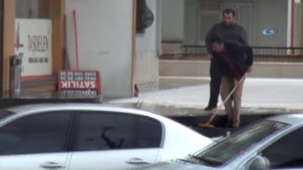 Gaziantep'te Yağmur ve Dolu Etkili Oldu