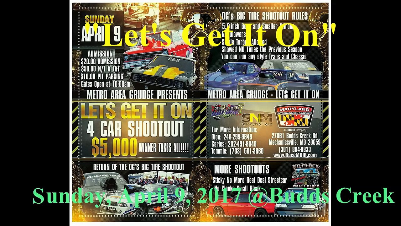 GRUDGE RACE STTV Commercial - Let's Get It On - @Budds Creek - Sunday, April 9, 2017
