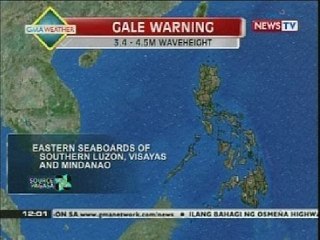 BT: GMA Weather update as of 12:00pm (Feb. 17,2014)