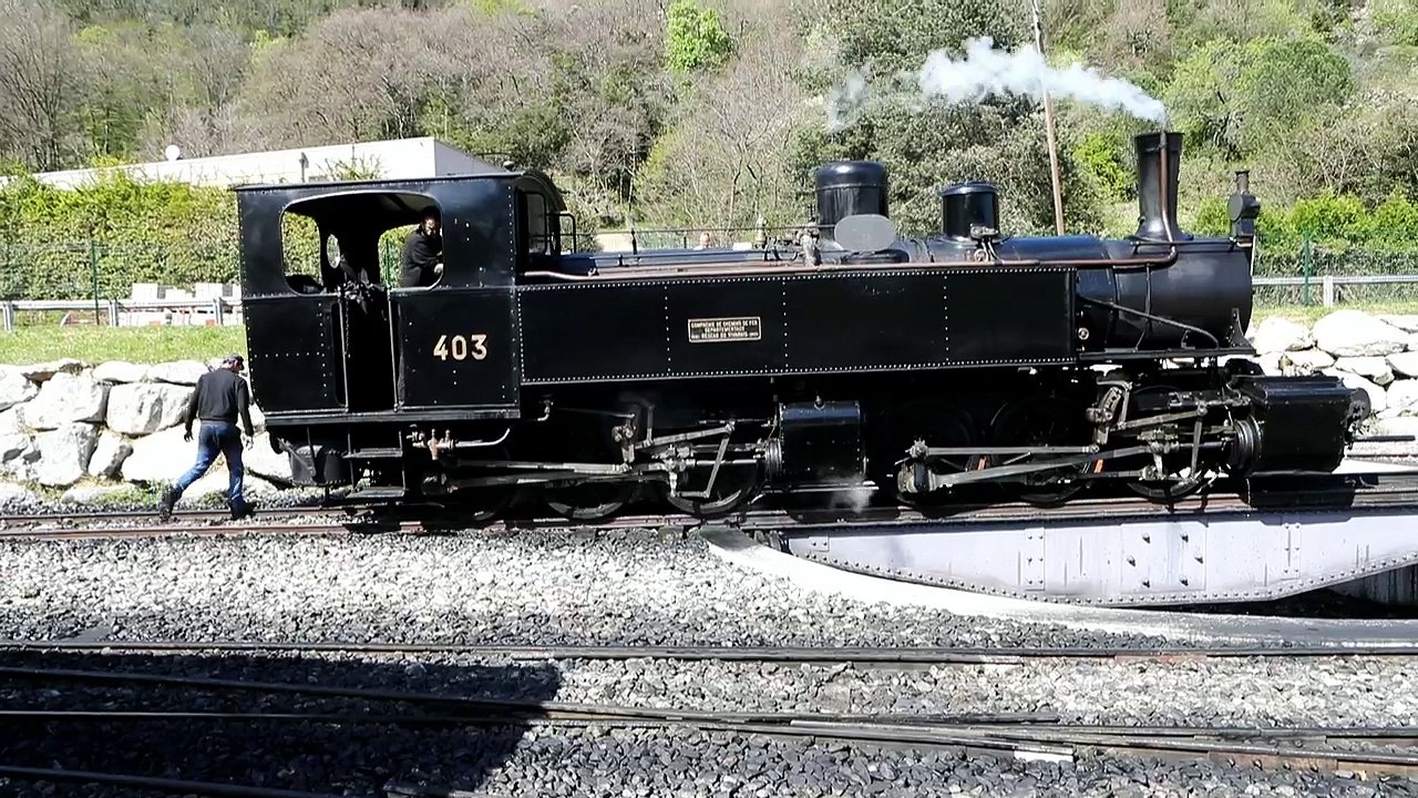 Saint-Jean-De-Muzols : Les deux locomotives Mallet du train de l’Ardèche soufflent leurs 200 bougies.