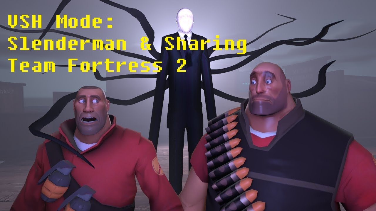 Team Fortress 2: Versus Saxton Hale w/ Friends "Slenderman & Sharing"