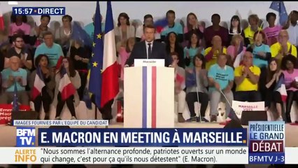 "Être patriote...", l'anaphore d'Emmanuel Macron, à Marseille