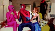 Evil Elsa Kidnaps Frozen Elsa! w/ Spiderman & Pink Spidergirl, Maleficent, Anna, Surprise Eggs Candy