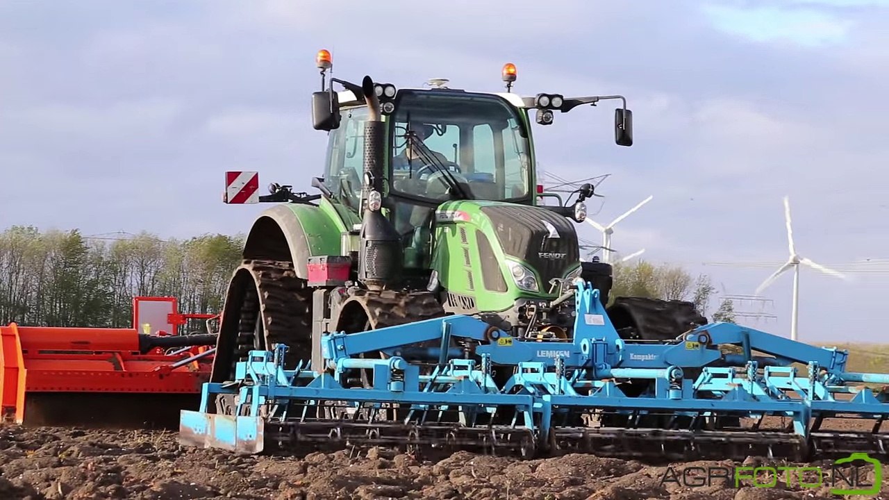 Fendt 724 on Soucy Tracks - Fendt 415 + Grimme GB 430