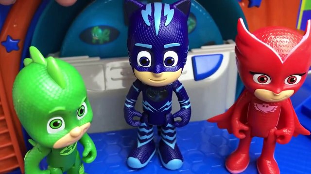 PJ MASKS Hea Catboy, Owlette & Gekko Stop Romeo Ninja & Luna Girl Disney Ju