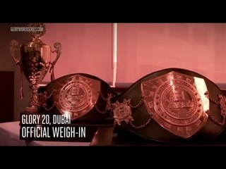 GLORY 20 Dubai: Weigh Ins
