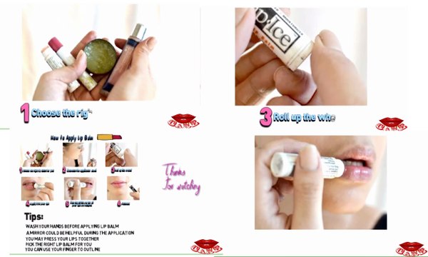 How to Apply Lip Balm | Lips care and lips makeup Tutorials