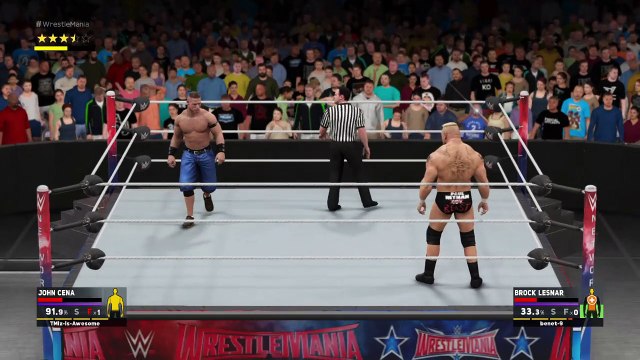 John Cena vs Brock Lesnar (Andre the Giant Memorial Gauntlet Match - WM 33)