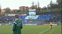 FK Željezničar - FK Sloboda / Grbavica otpjevana, sjajna koreografija