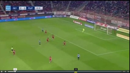 Το πέναλτι γκολ του Μανούσου -  Ολυμπιακός - Πλατανιάς 0-1  01.03.2017 (HD)