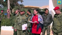 В Сирии военнослужащих РФ поздравили с Днем защитника Отечества