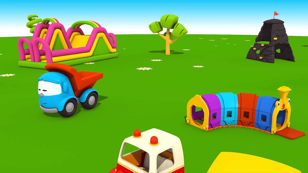 Leo the truck Full episodes #1. Cartoons for children.  Bus cartoon for children #KidsFirstTV.-DqXqwvdOgFU