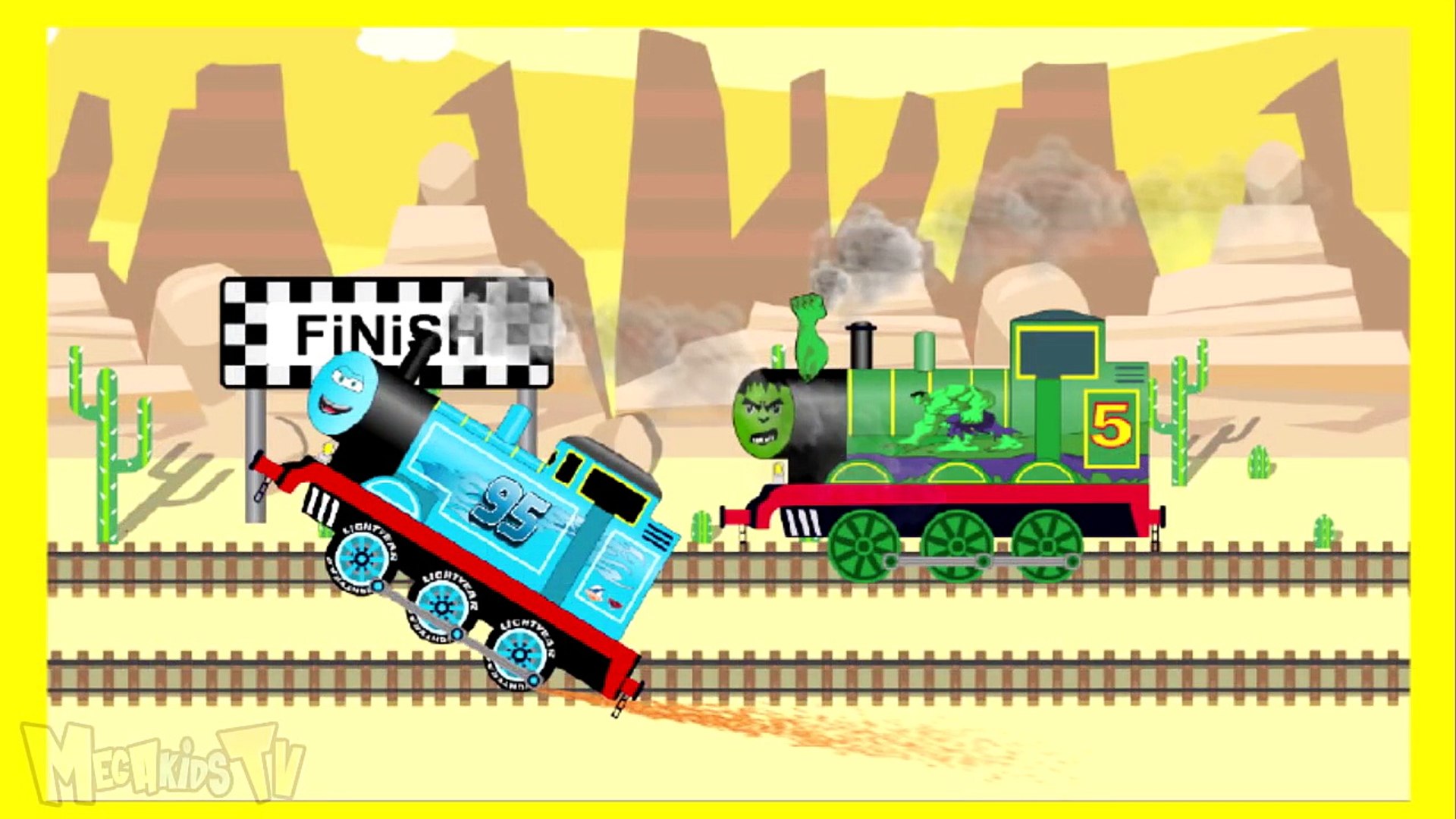 Hulk Train Vs Disney Dinoco Train - Thomas Trains For Kids - Children  Video-ESvWROIqi7c - video Dailymotion
