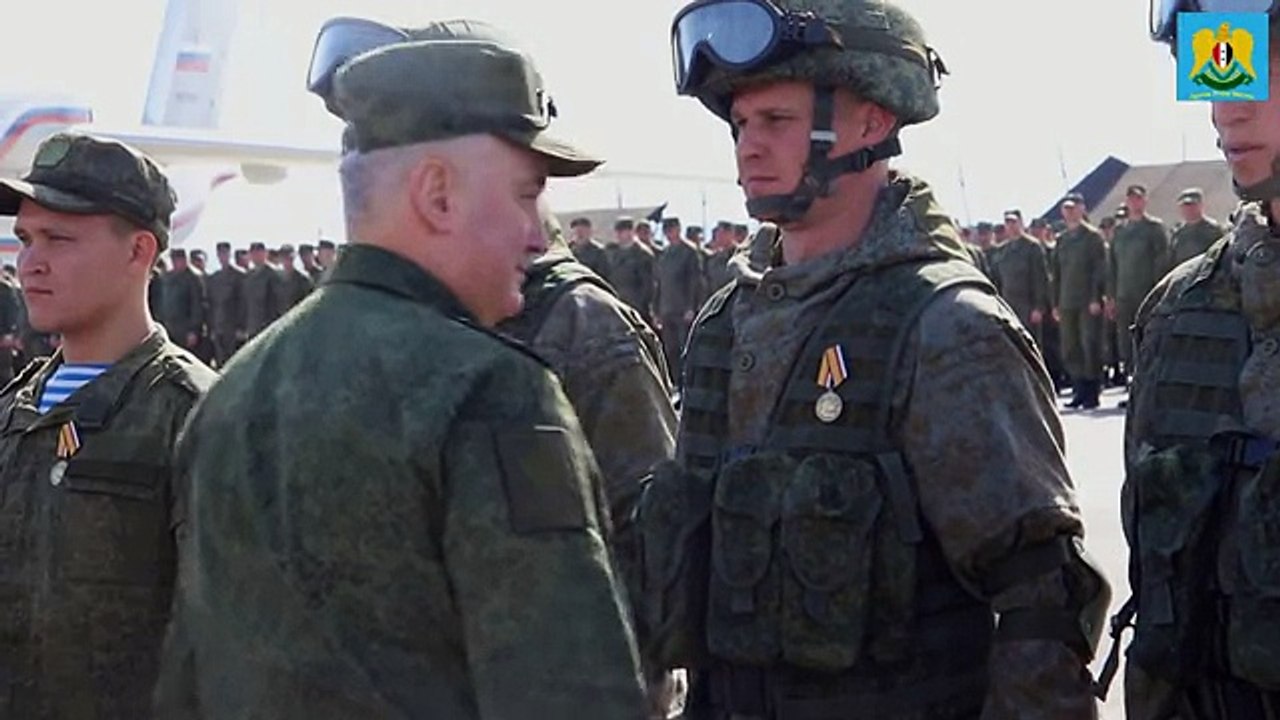 Награждение и проводы центра разминирования ВС РФ