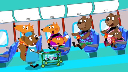 Fox Family PLANE CRASH 2 Funny Story Full Episodes Gummy Bear Crying in Real Life