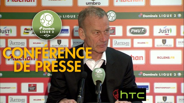 Conférence de presse RC Lens - Stade Brestois 29 (0-2) : Alain CASANOVA (RCL) - Jean-Marc FURLAN (BREST) - 2016/2017