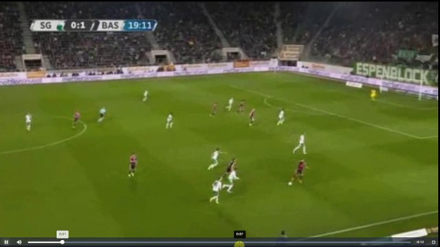 Janko Goal - St Gallen vs FC Basel 0-2 01.04.2017 (HD)