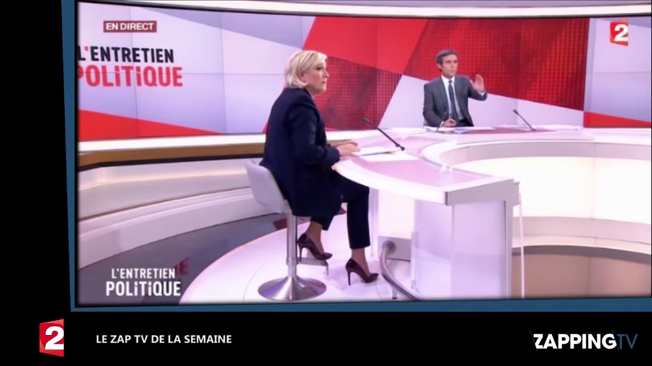 Zap TV : La bourde d’Emmanuel Macron, Marine Le Pen VS David Pujadas, le joint de Bernard de la Villardière… (Vidéo)