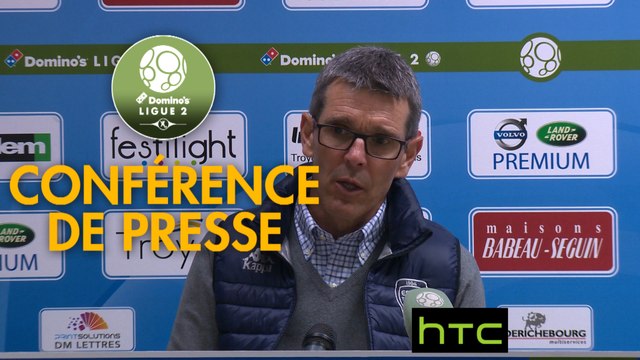 Conférence de presse ESTAC Troyes - US Orléans (4-2) : Jean-Louis GARCIA (ESTAC) - Didier OLLE-NICOLLE (USO) - 2016/2017
