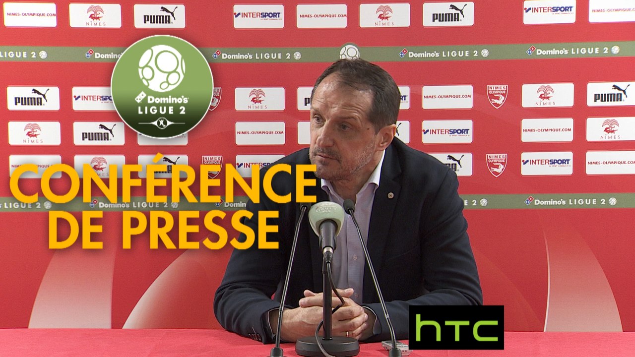 Conférence de presse Nîmes Olympique - Valenciennes FC (1-0) : Bernard BLAQUART (NIMES) - Faruk HADZIBEGIC (VAFC) - 2016/2017