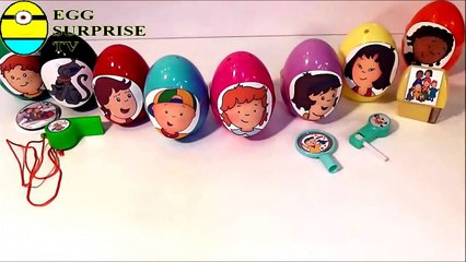 Caillou surprise eggs  8  toys