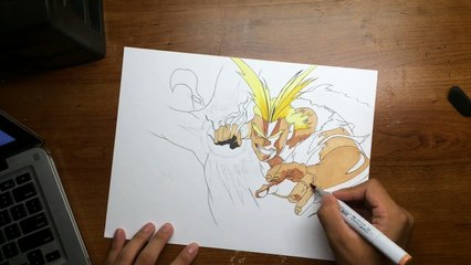 Dessiner All Might - My Hero Academia