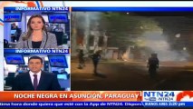 Manifestantes se toman el Congreso de Paraguay tras aprobación del Senado a la reelección presidencial